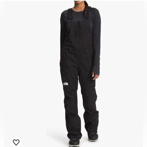 North face women ski bib suit small